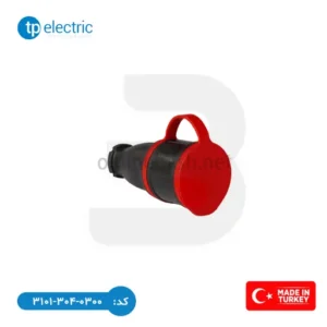 مادگی گلابی صنعتی ارت‌دار 16 آمپر TP Electric