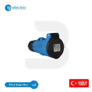 مادگی گلابی 16 آمپر با گلند TP Electric رنگ آبی